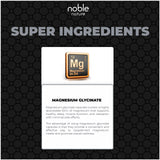 Noble Nature Magnesium Glycinate Capsules close-up of vegetarian capsules