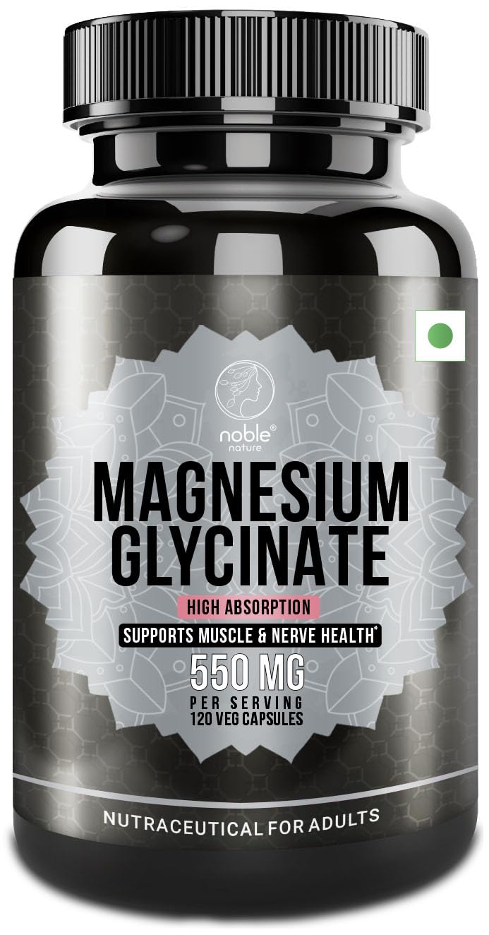 Noble Nature Magnesium Glycinate Capsules front view