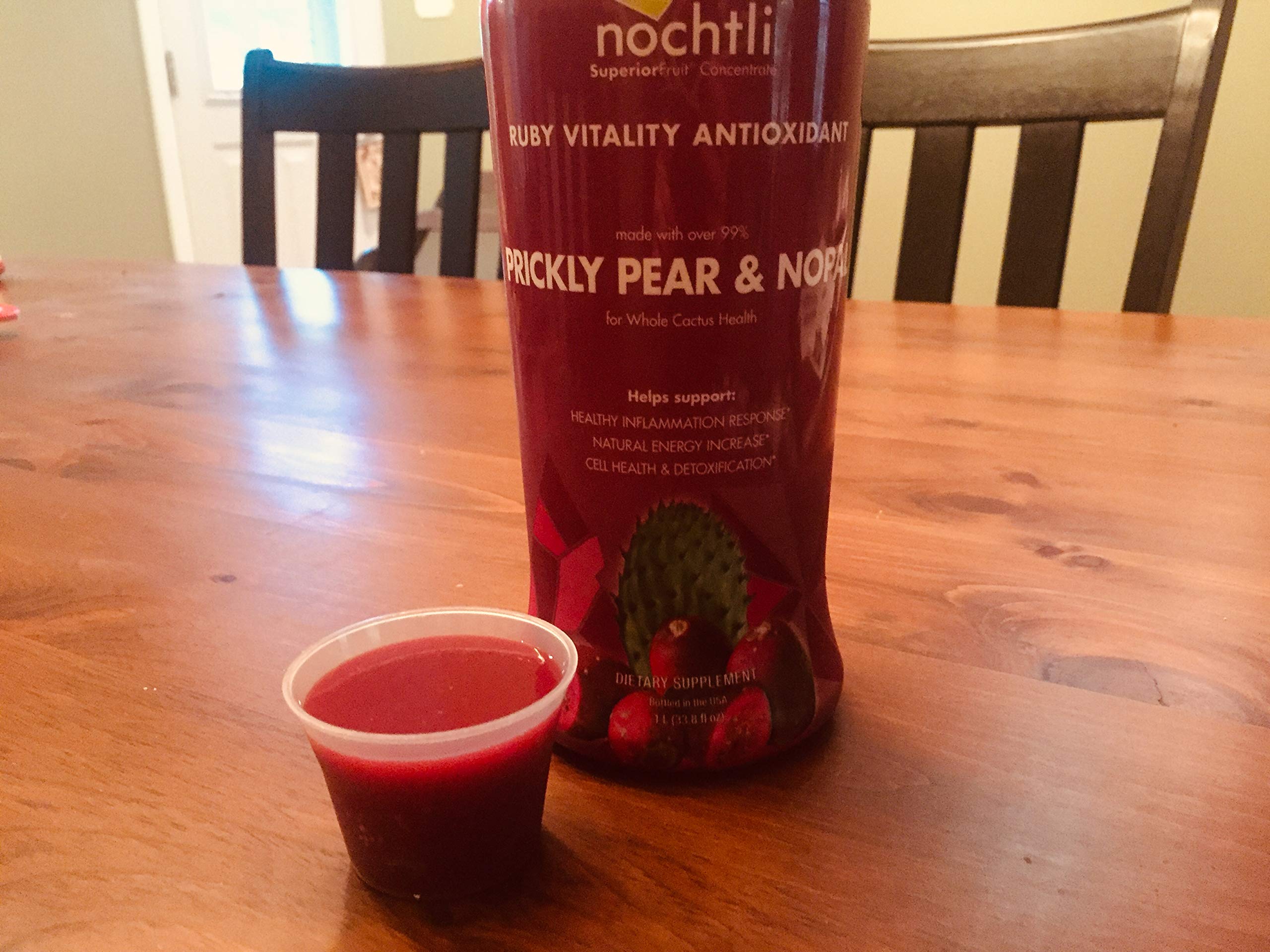 Nochtli Prickly Pear and Nopal Supplement serving suggestion