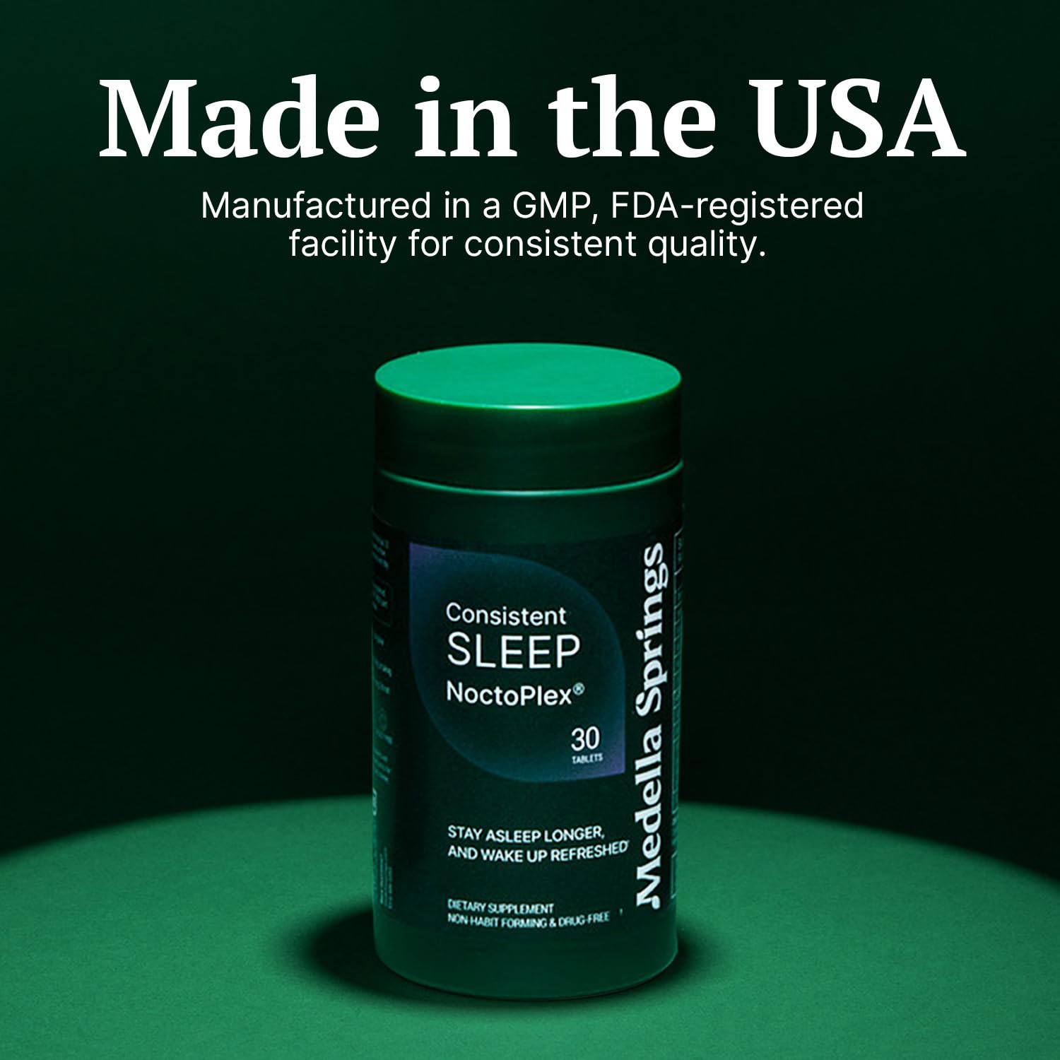 NoctoPlex Sleep Aid bottle with natural elements