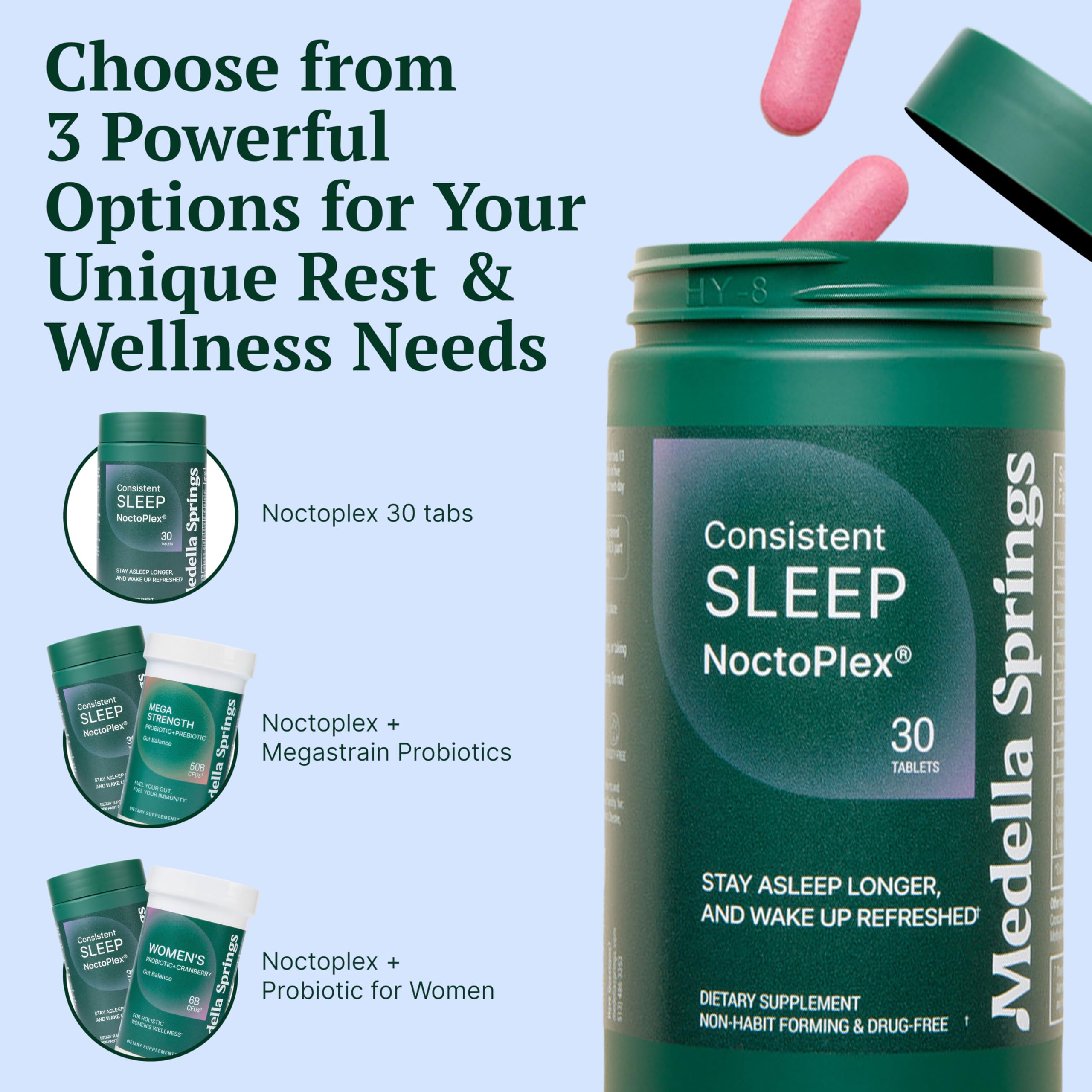 NoctoPlex Sleep Aid displayed on a wooden table