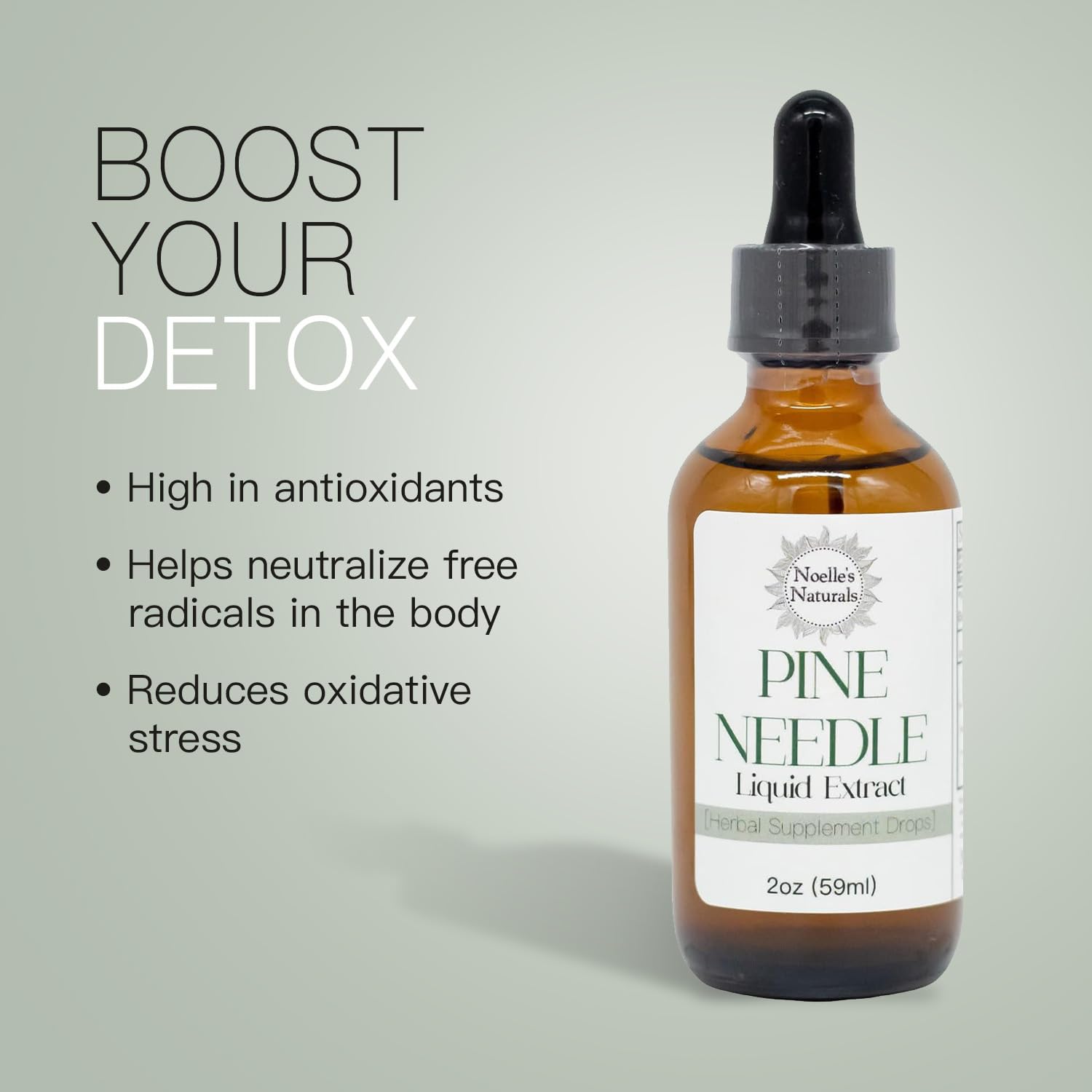 Noelle's Naturals Eastern White Pine Needle Tincture in lifestyle setting