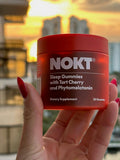 NOKT Sleep Gummies nutritional information on packaging