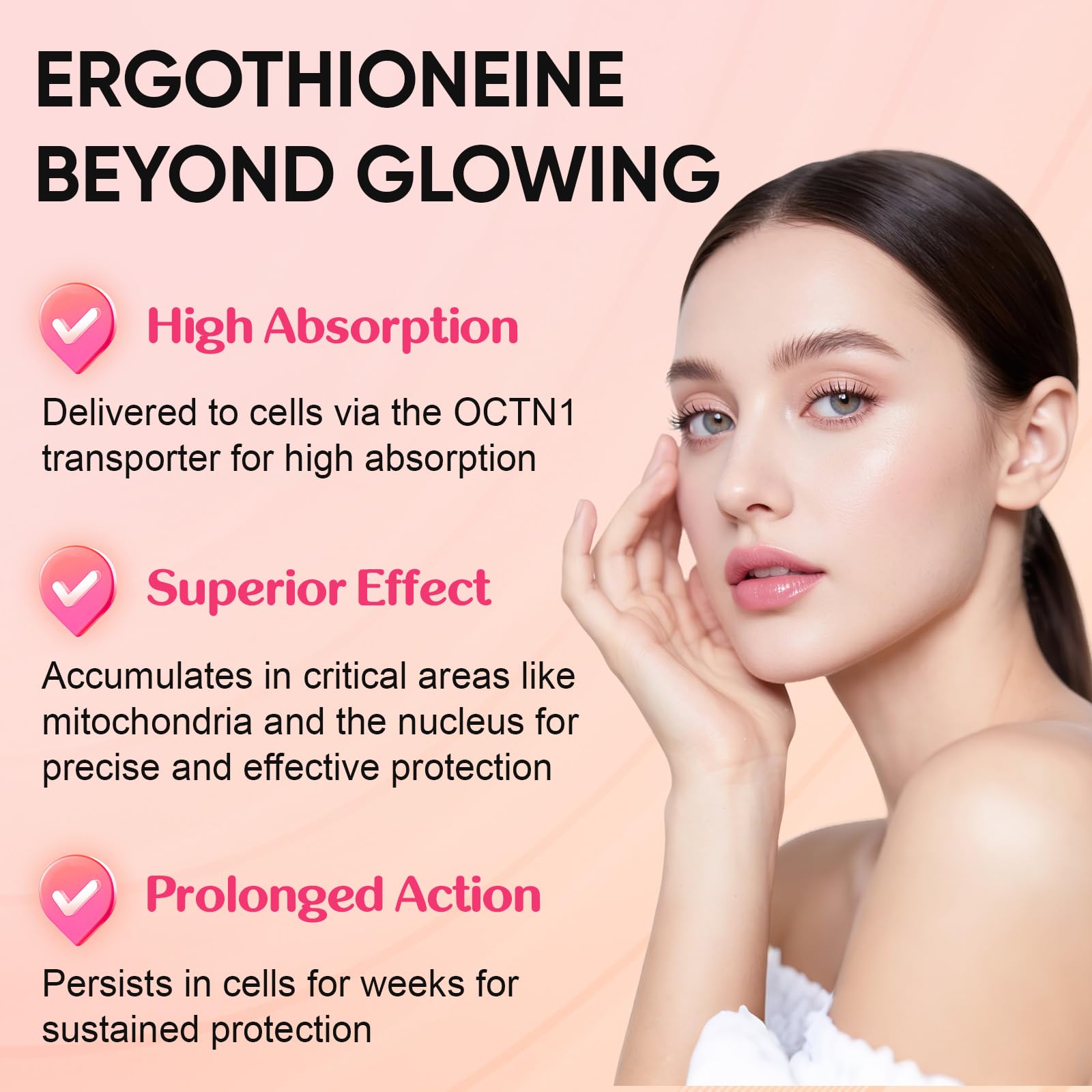Nokuba Ergothioneine Supplement with natural background
