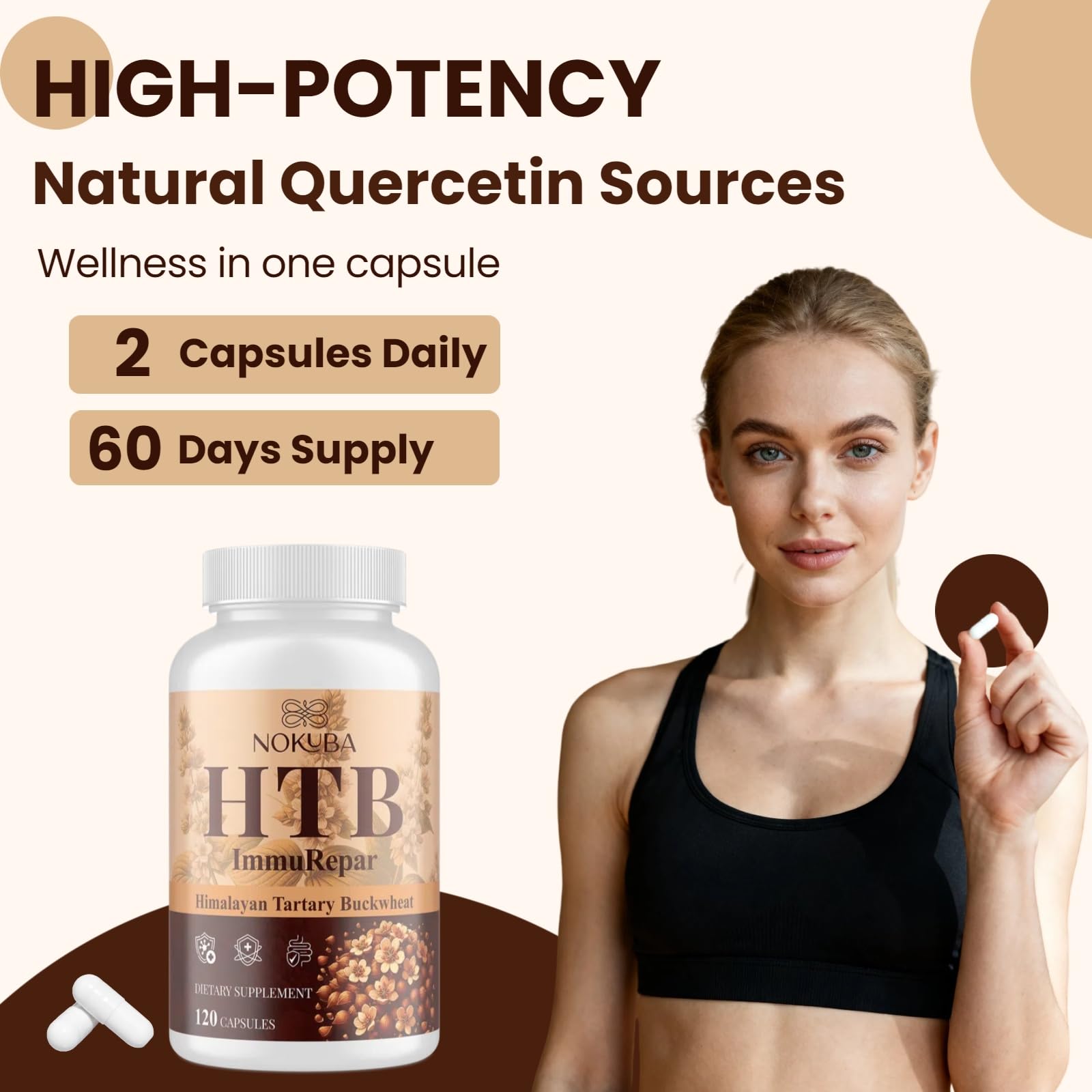 Nokuba Quercetin Supplement packaging details