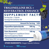 Nokuba Trigonelline HCl Supplement 500mg bottle with a glass of water