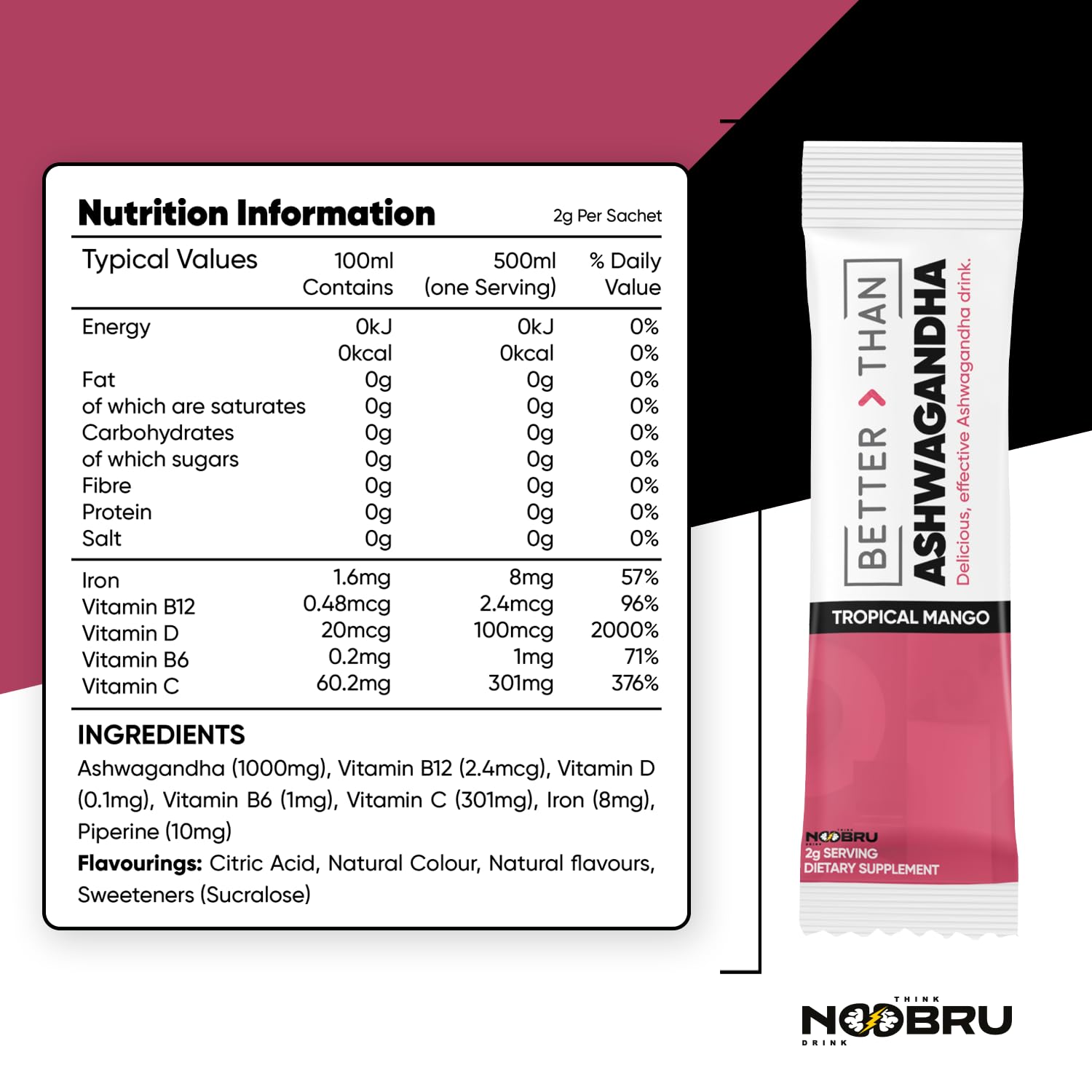 Noobru Better Than Ashwagandha supplement packaging