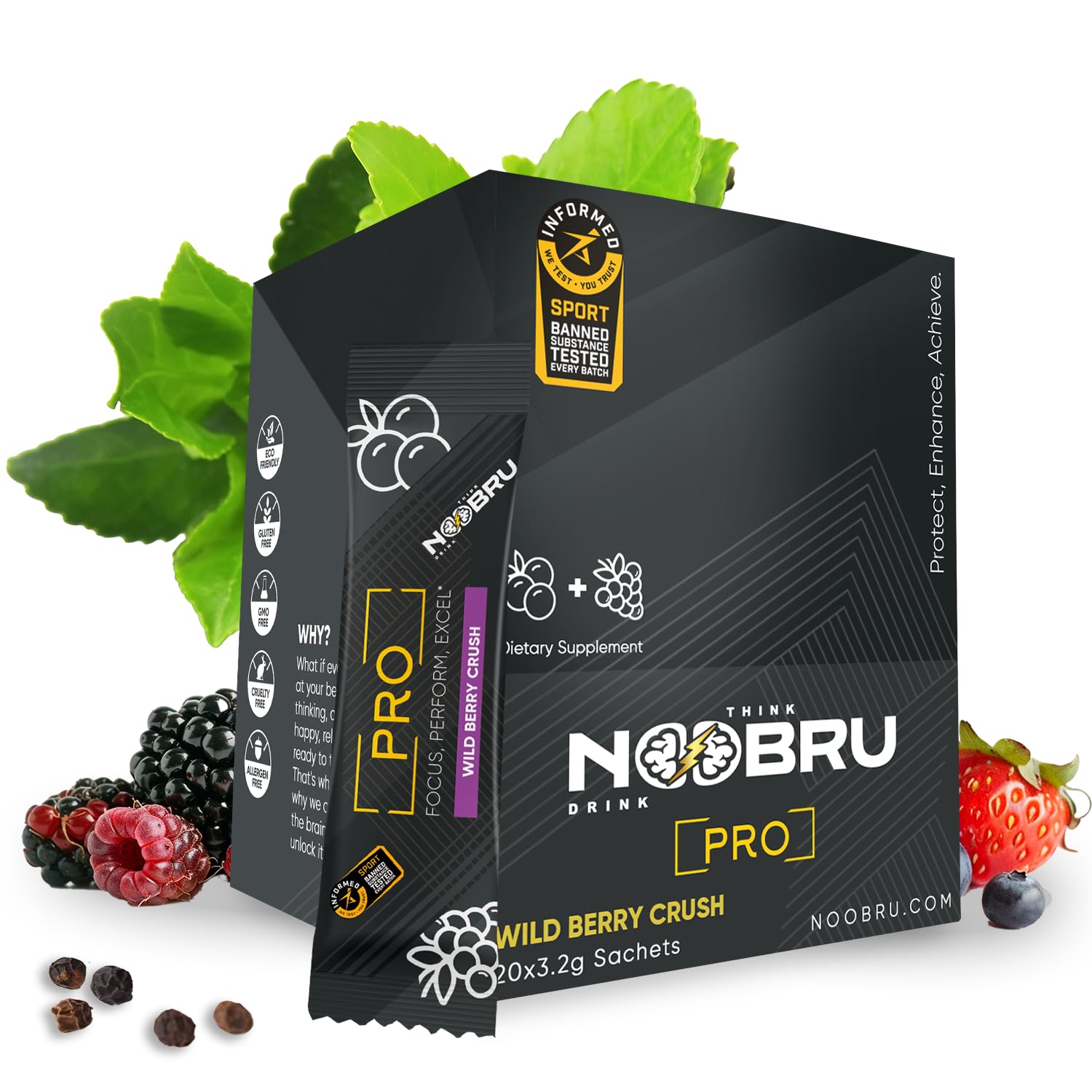 Noobru Pro Blended Vitamin & Mineral Supplement front view