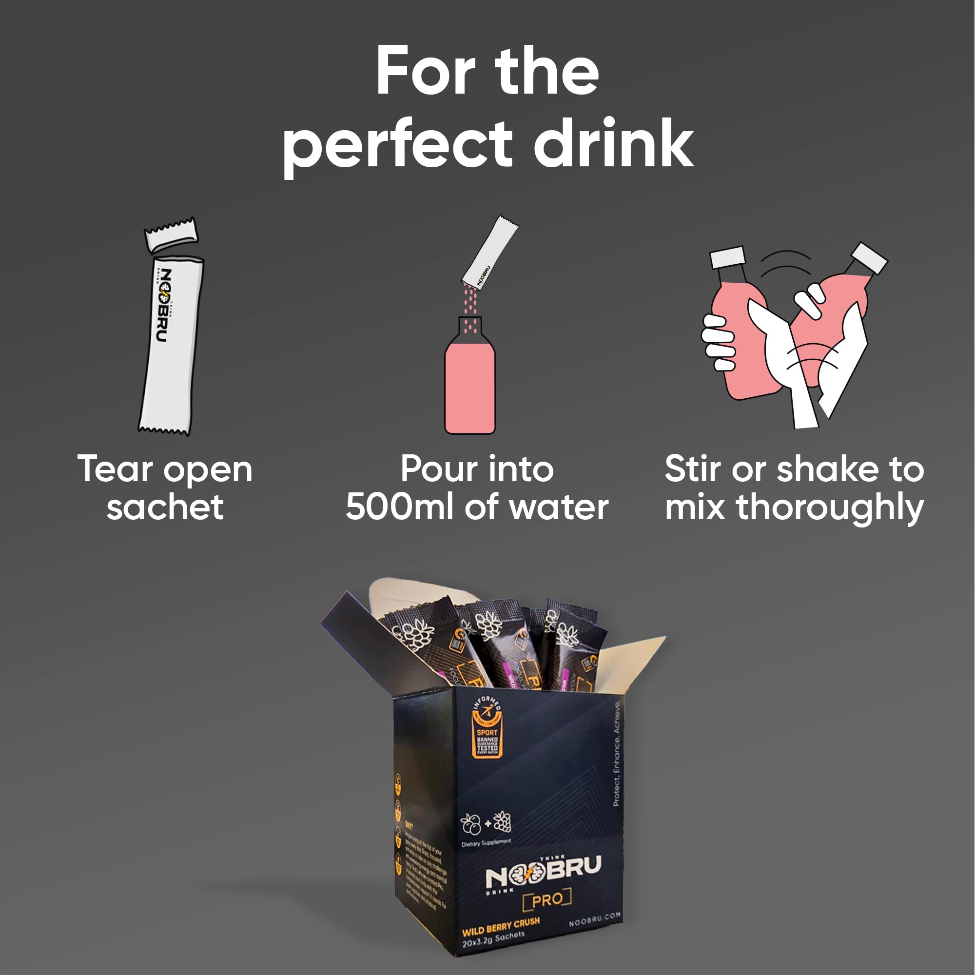 Noobru Pro Blended Vitamin & Mineral Supplement lifestyle scene