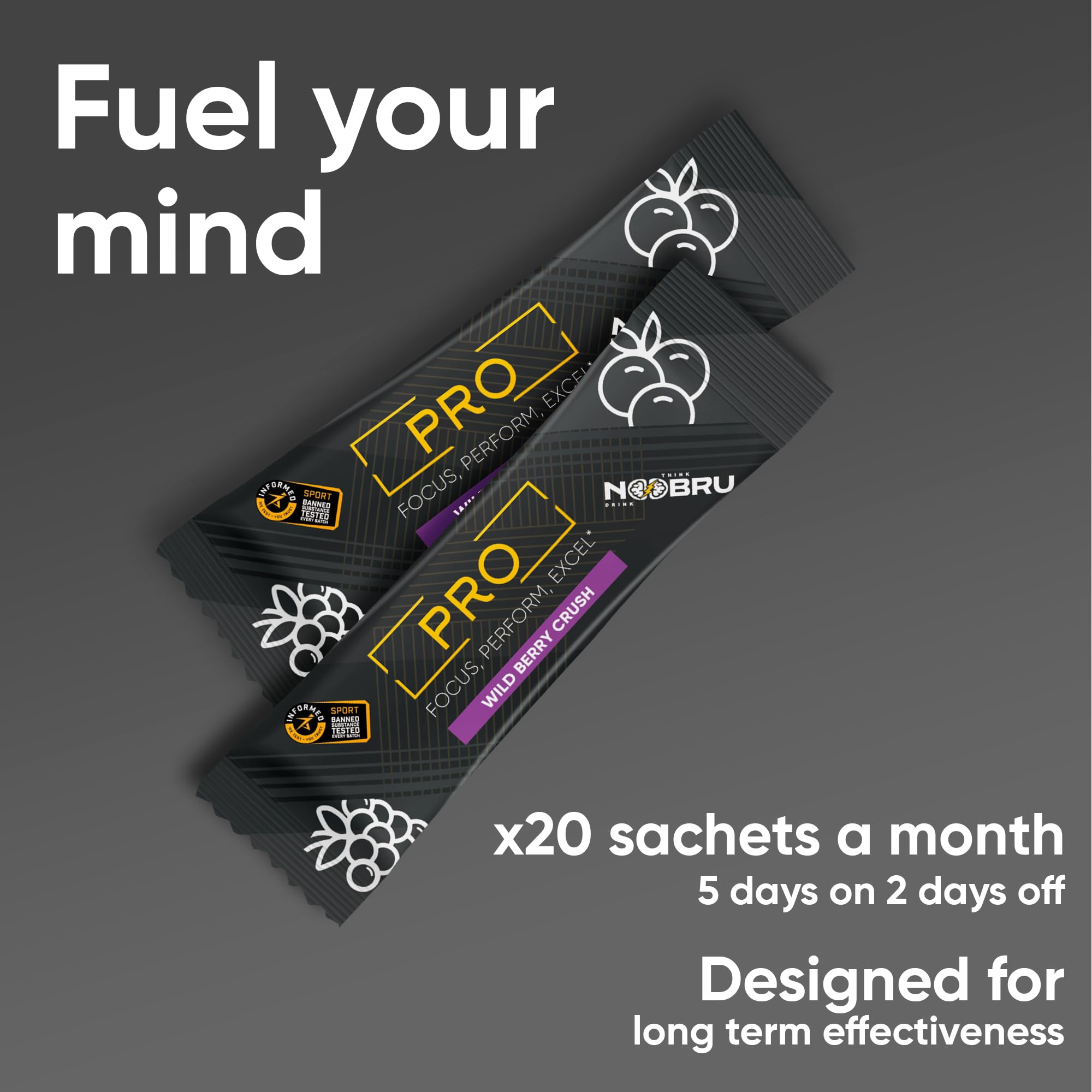 Noobru Pro Blended Vitamin & Mineral Supplement with glass of water