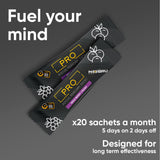 Noobru Pro Blended Vitamin & Mineral Supplement with glass of water