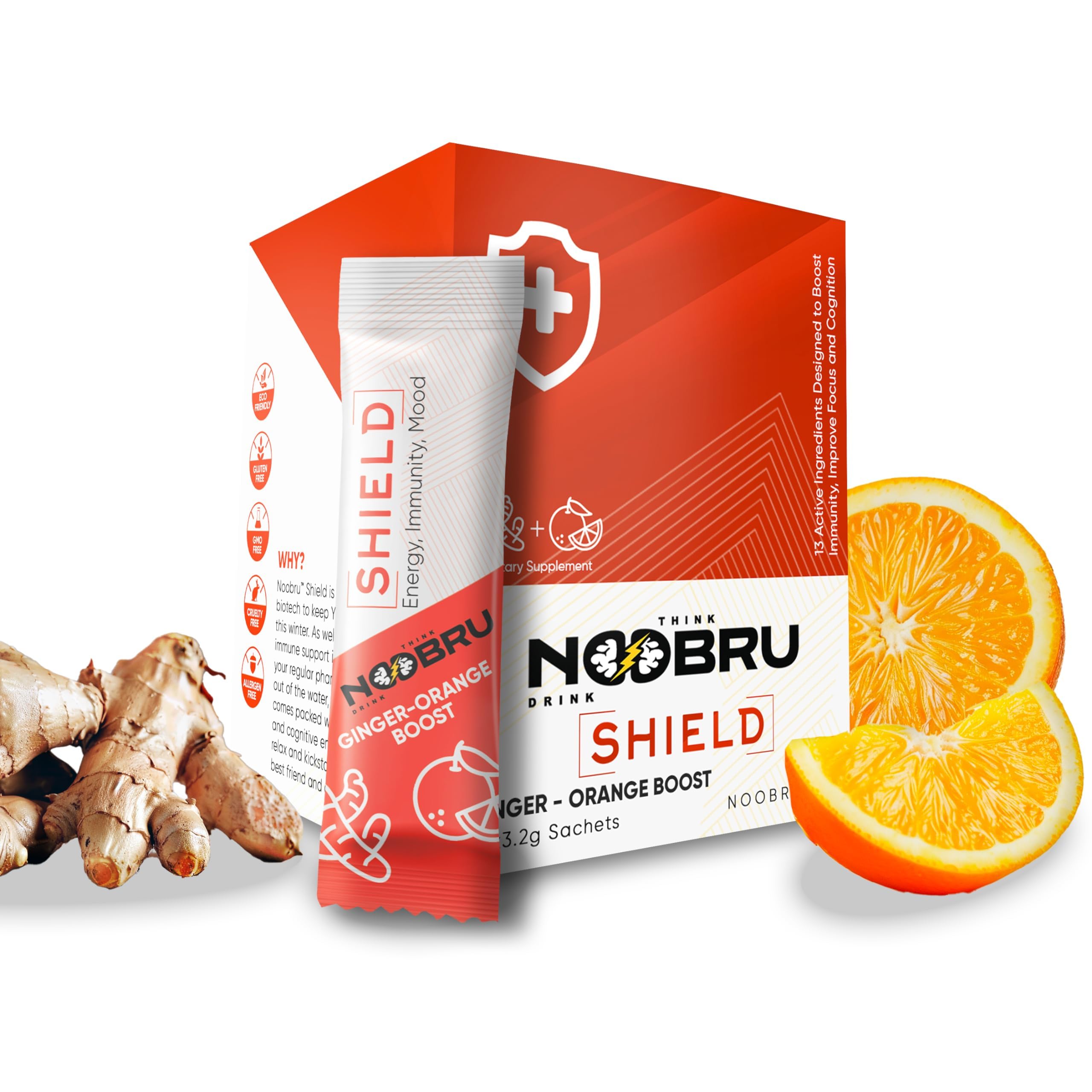 Noobru Shield blended vitamin and mineral supplement front view