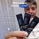 Noobru Sleep Supplement Capsules lifestyle scene on bedside table