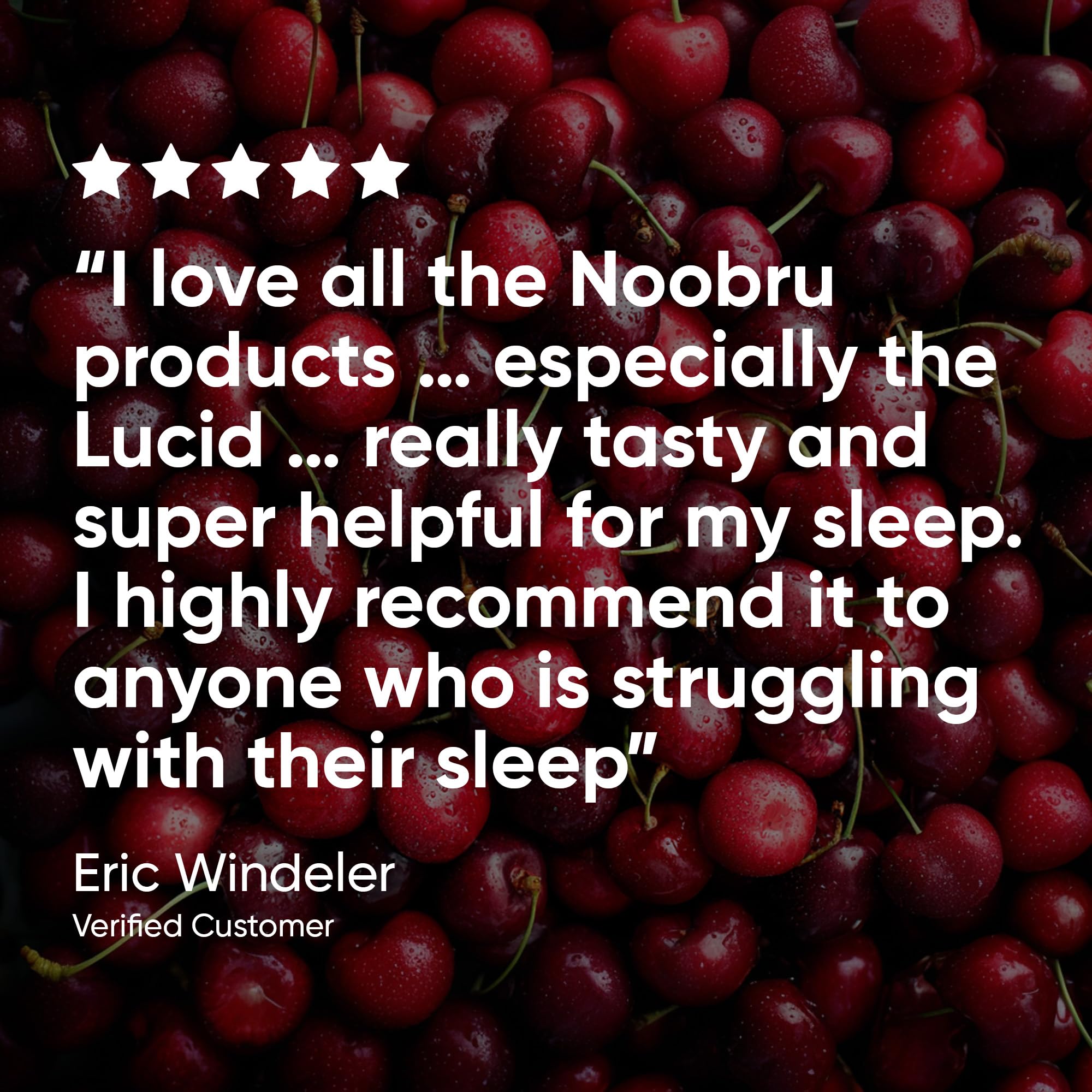 Noobru Sleep Supplement Capsules packaging with natural ingredients listed