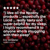 Noobru Sleep Supplement Capsules packaging with natural ingredients listed
