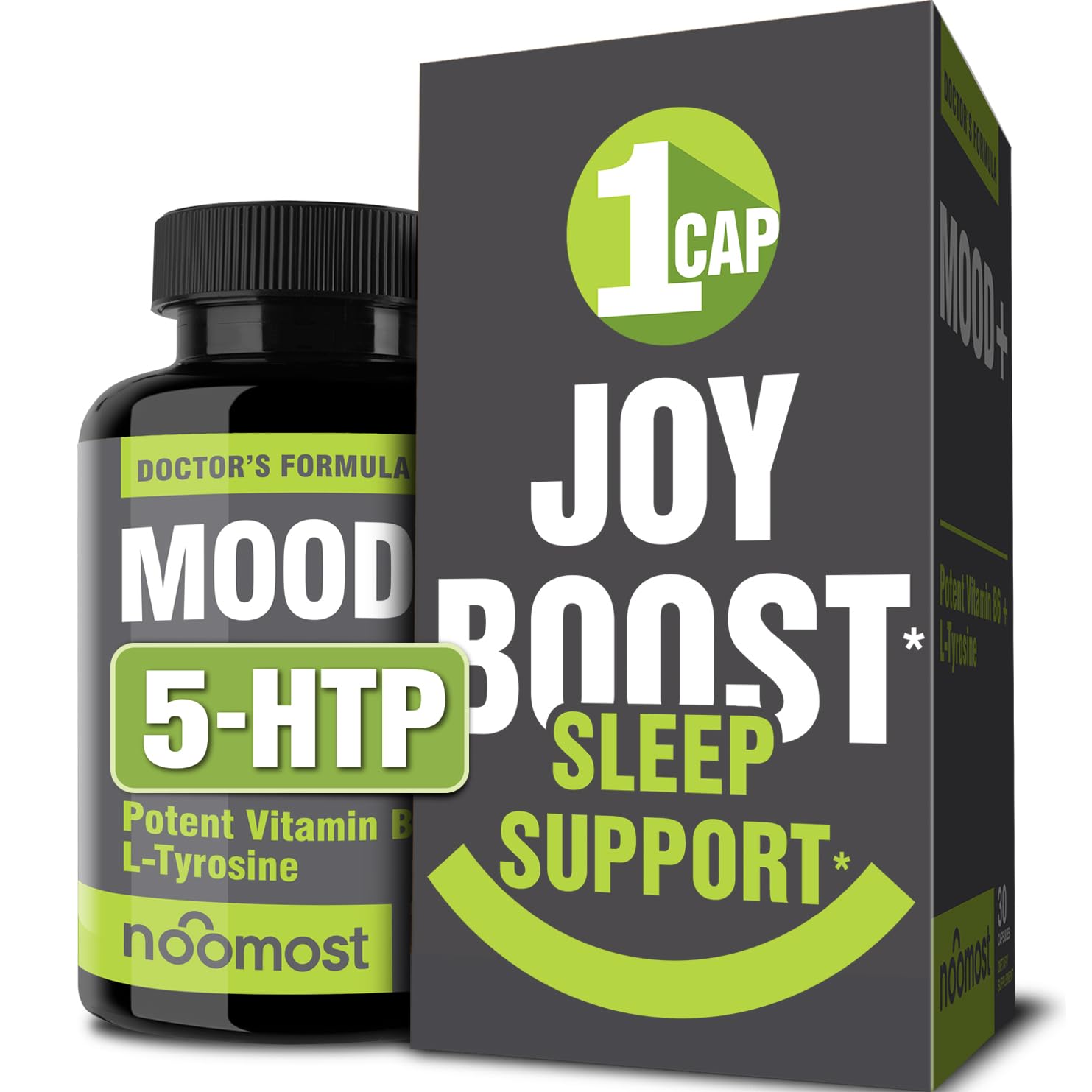 NooMost 5-HTP Mood Support Supplement front view