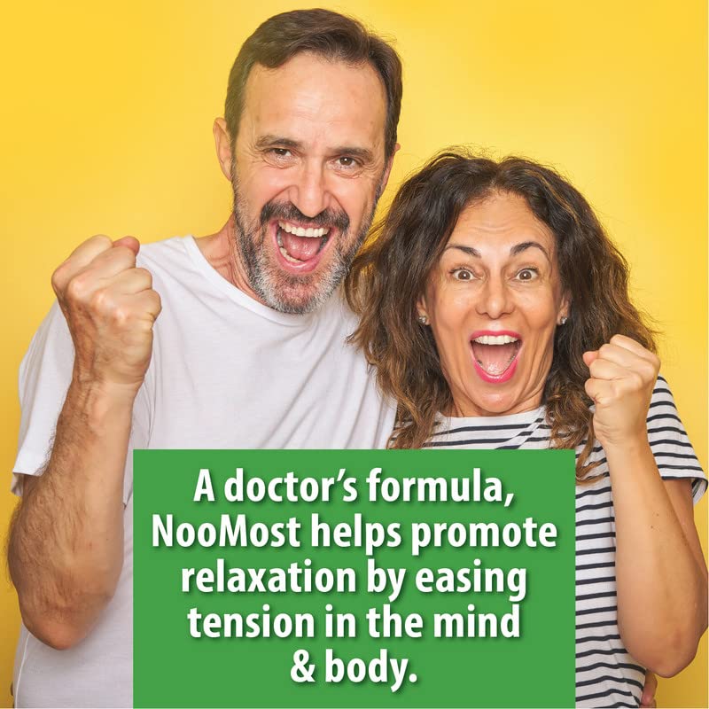 NooMost 5-HTP supplement displayed with natural herbs