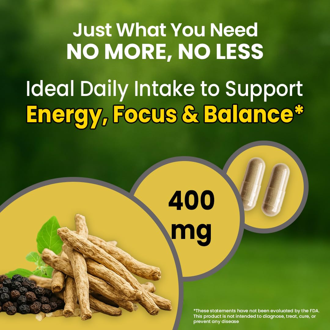 NooMost Ashwagandha Capsules 2700mg bottle side view