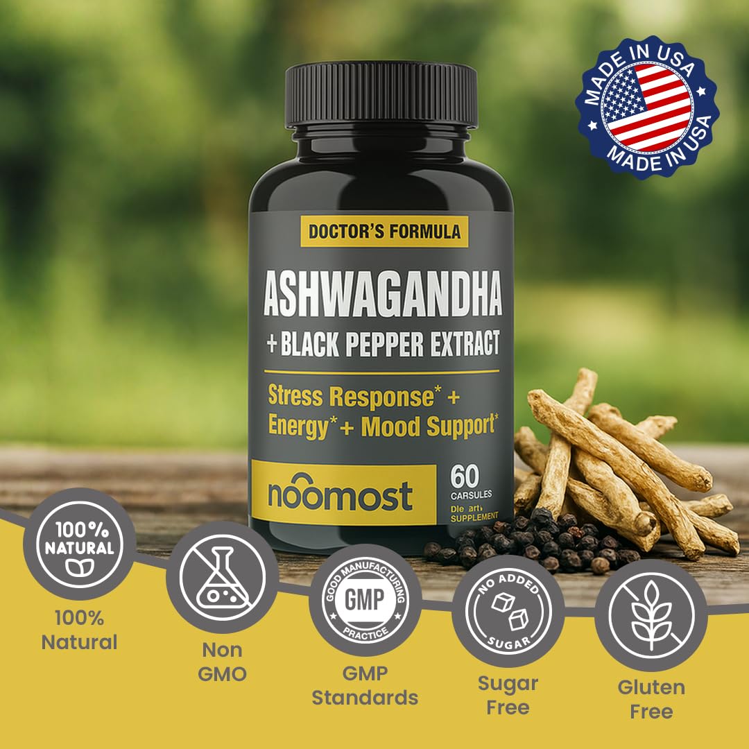 NooMost Ashwagandha Capsules 2700mg lifestyle scene