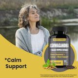 NooMost Ashwagandha supplements with Black Pepper extract