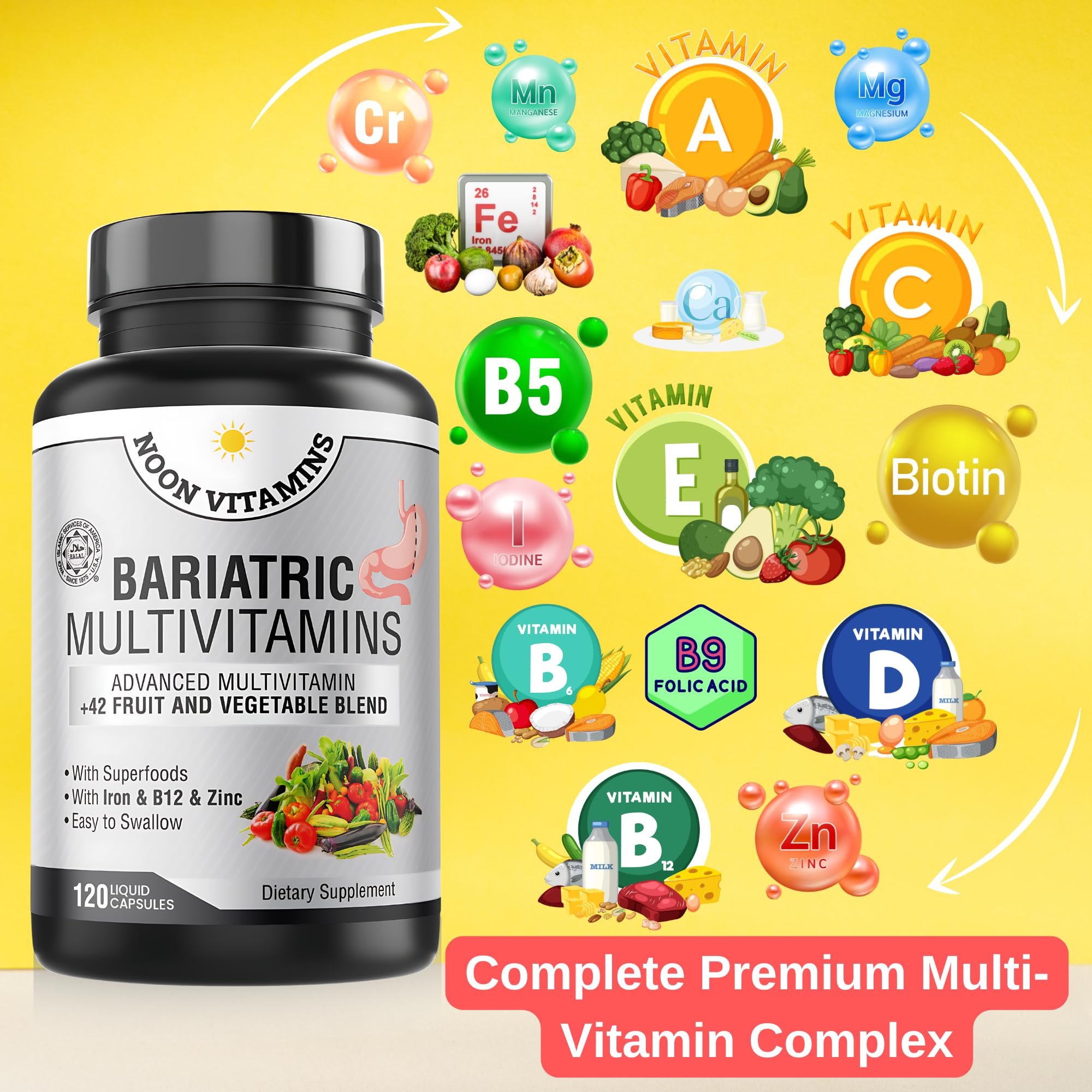 NOON VITAMINS Multivitamin with Iron 45g packaging