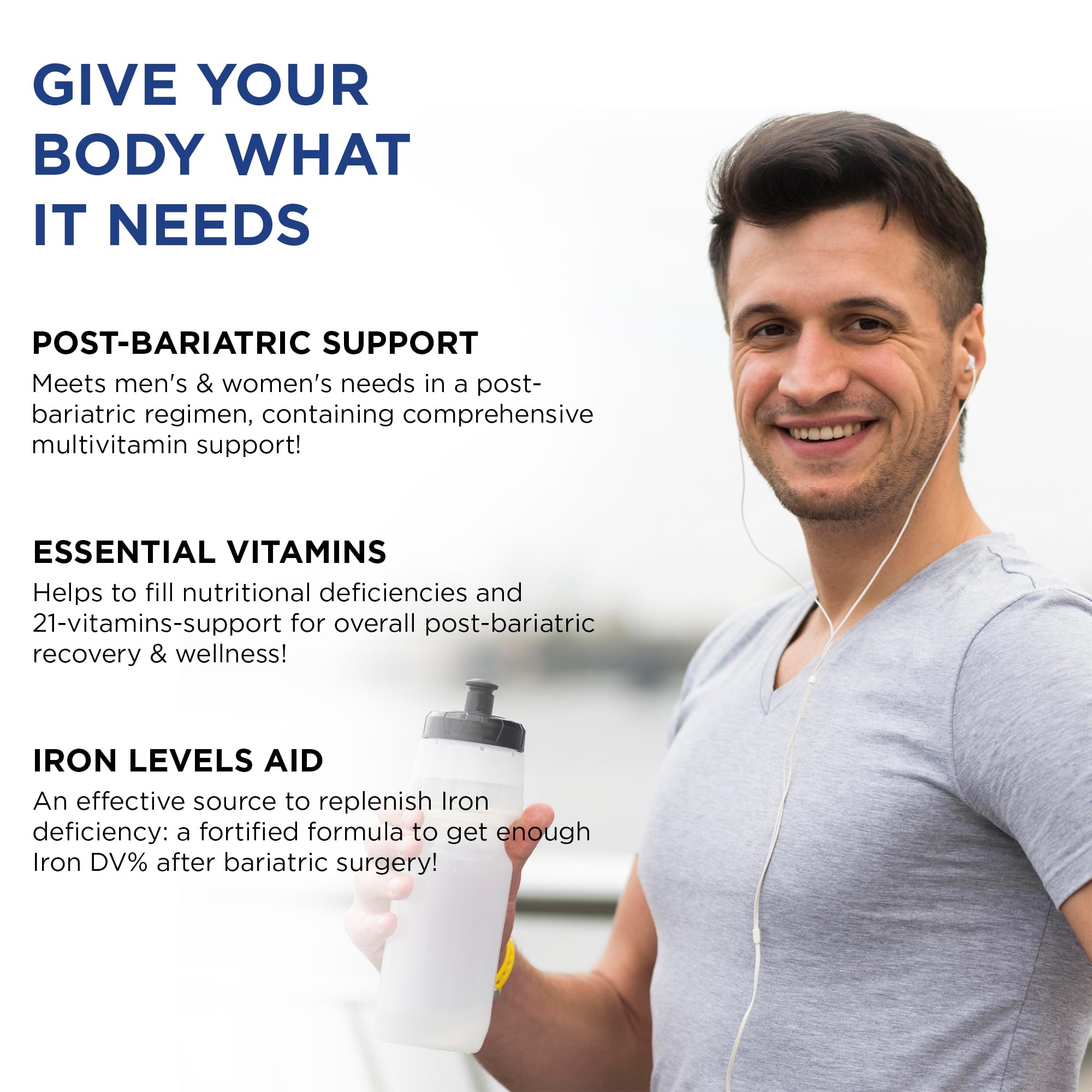 NOON VITAMINS Multivitamin with Iron on a table