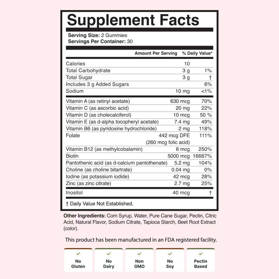 NOOR HAIR Wonder Growth Gummies with a measuring spoon for dosage