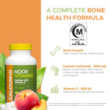 Noor Vitamins Calcium with Vitamin D 1200mg supplement tablets close-up
