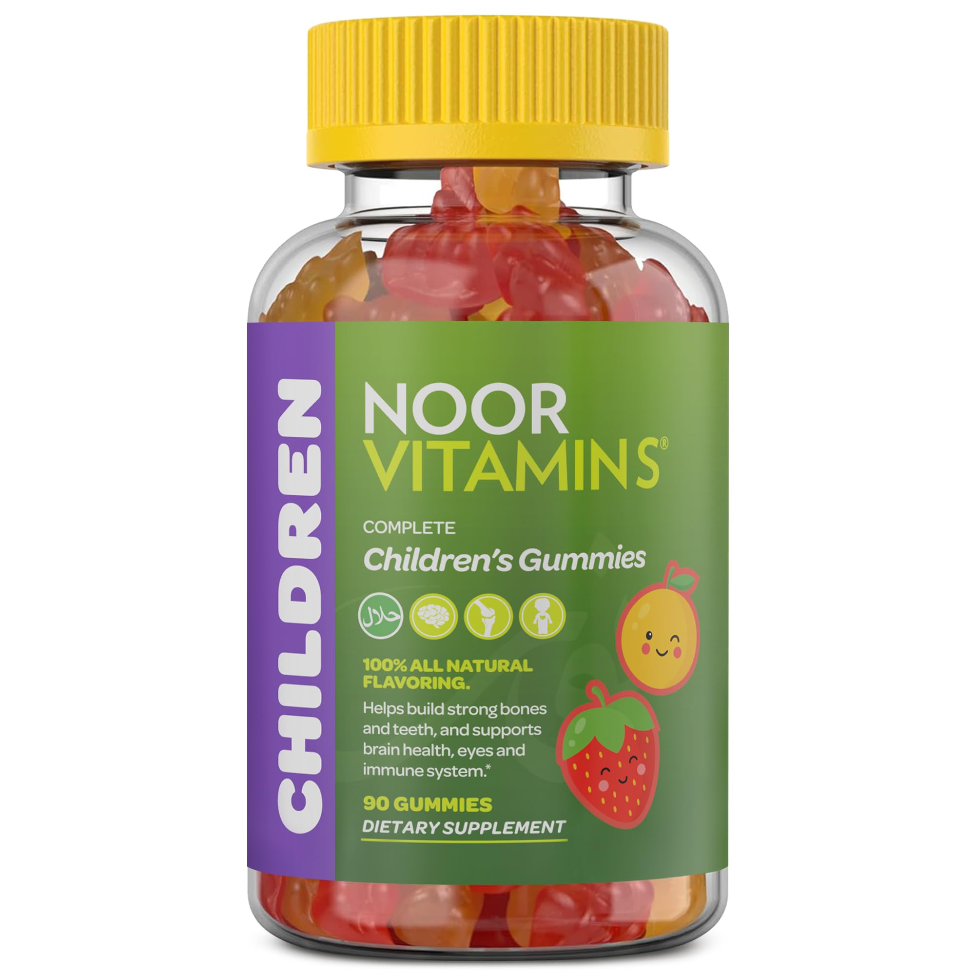Noor Vitamins Kids Multivitamin Gummies front view, 120 count