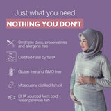 Noor Vitamins Prenatal Vitamins Softgels with a measuring spoon