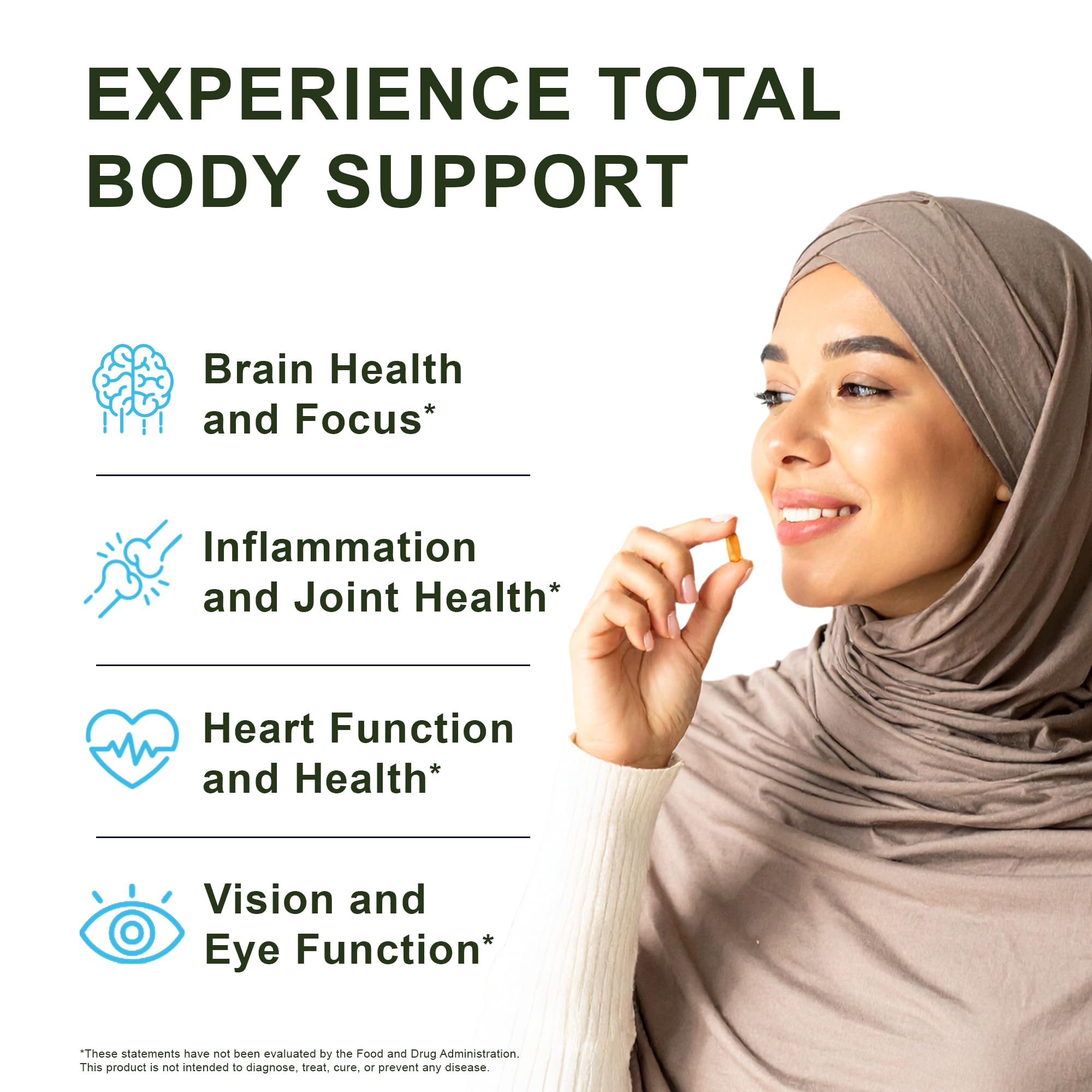 Noor Vitamins Ultra Omega Fish Oil softgel inside hand