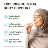 Noor Vitamins Ultra Omega Fish Oil softgel inside hand