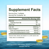 Noor Vitamins Ultra Omega Fish Oil softgels close-up showing capsules