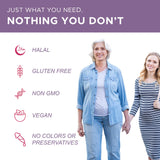 Noor Vitamins Vegan Women's Multivitamin Capsules with fresh fruits
