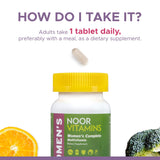 Noor Vitamins Vegan Women's Multivitamin Capsules with measuring spoon