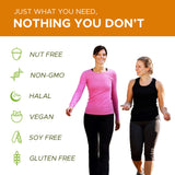 Noor Vitamins Vitamin C chewable tablets with a glass of water