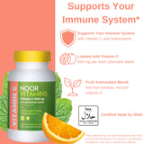 Noor Vitamins Vitamin C chewable tablets with ingredients