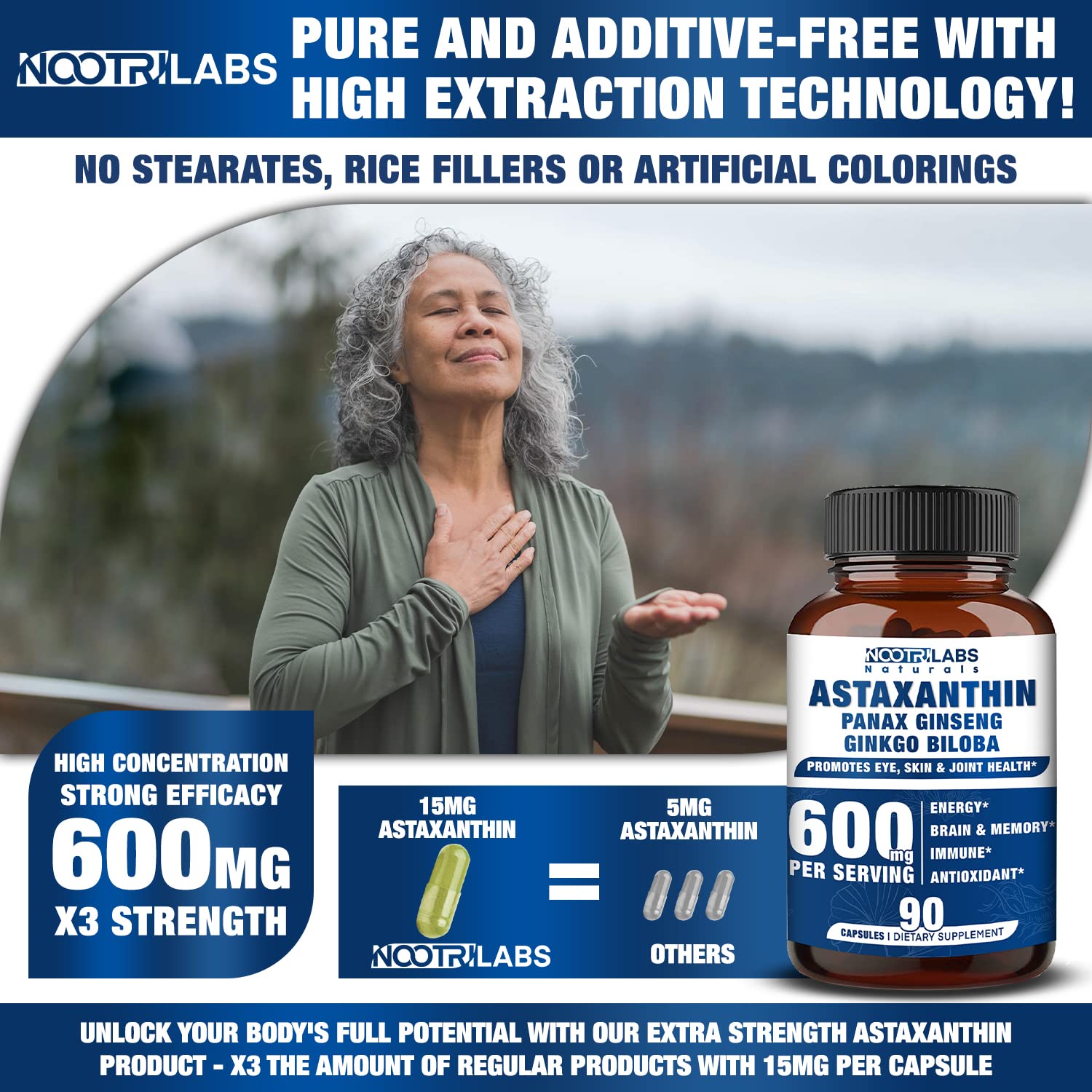 Nootrilabs Naturals Ginkgo Biloba Supplement ingredients list