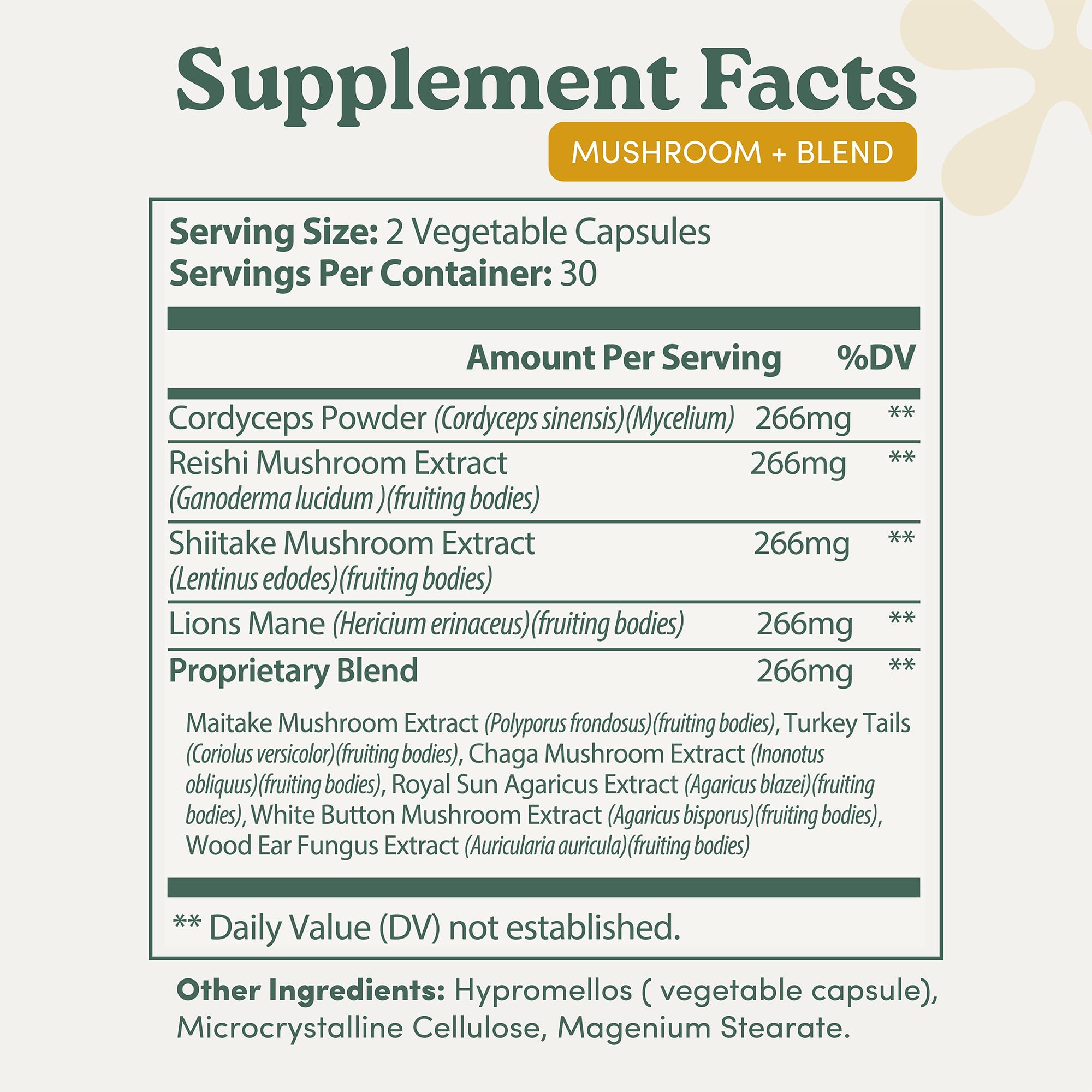 nootrimind 10-functional mushroom blend capsules packaging