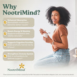 nootrimind 10-functional mushroom blend capsules with mushrooms