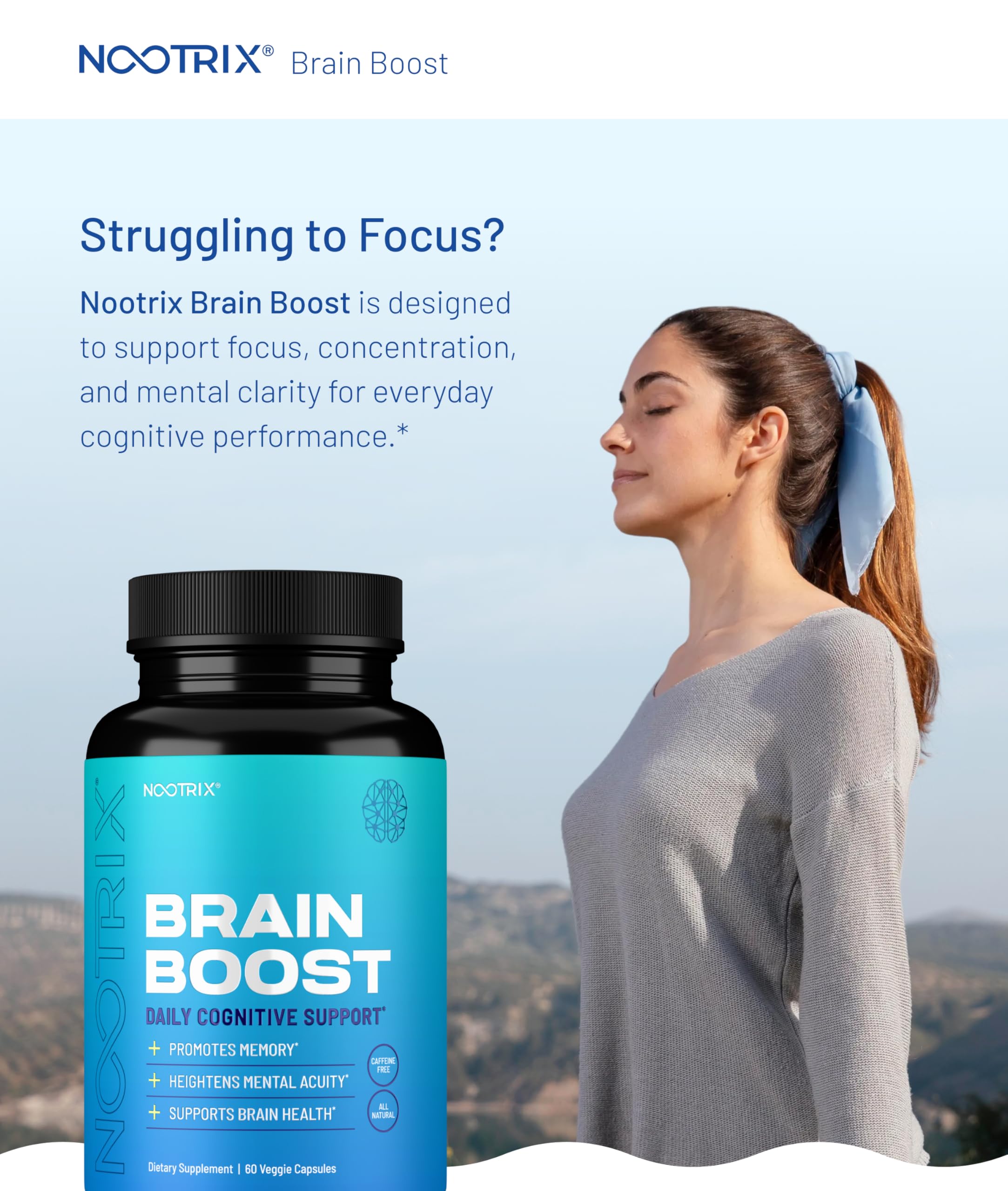 Nootrix Brain support Supplement bottle with label