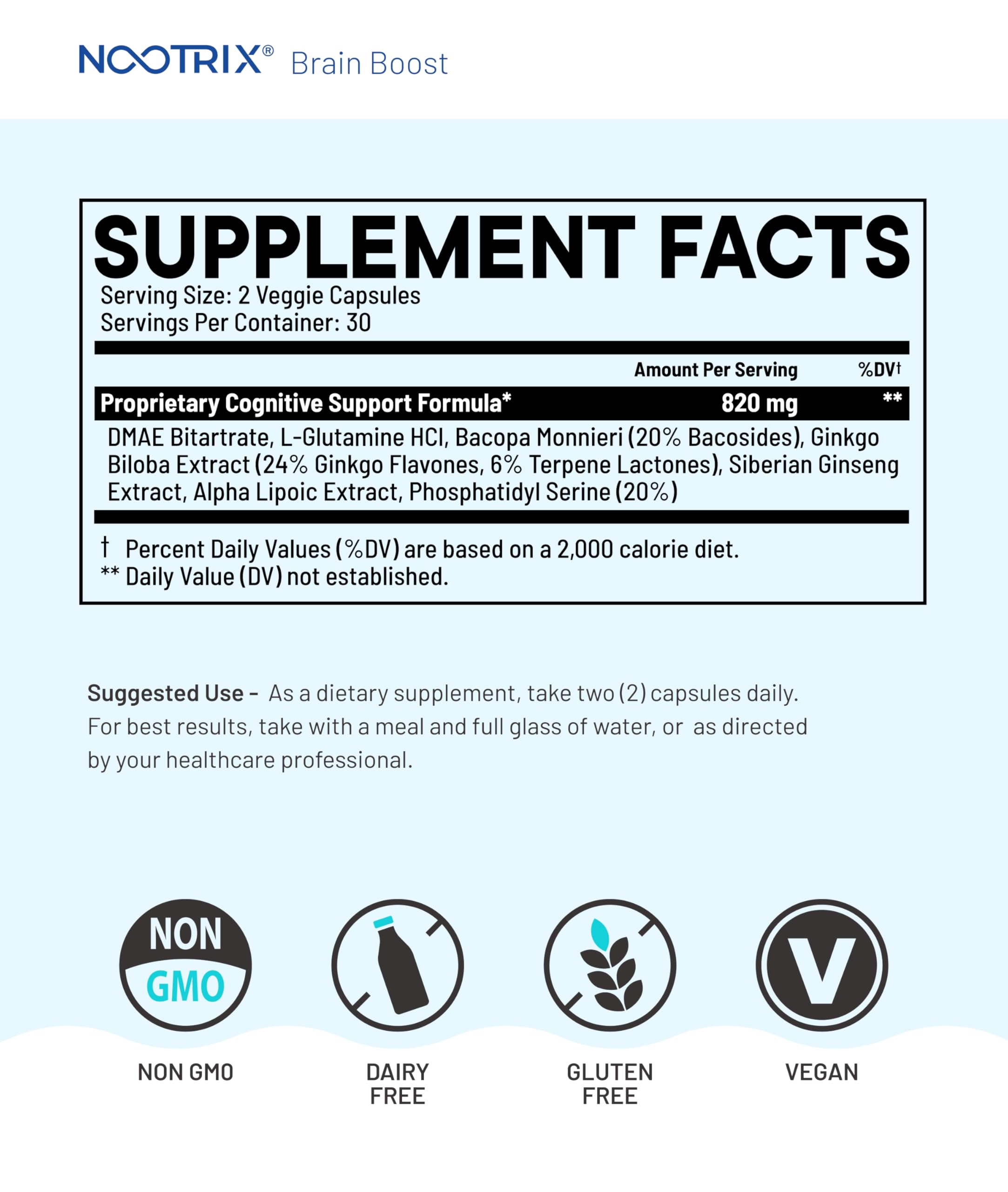 Nootrix Brain support Supplement with a measuring spoon