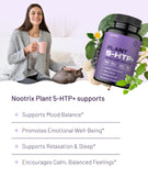 Nootrix Organic 5-HTP+ supplement bottle side view