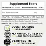 Nootropics Depot 7,8-Dihydroxyflavone Capsules 25mg bottle side view