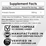 Nootropics Depot Acetyl-L-Carnitine 82g supplement side view