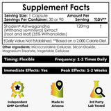 Nootropics Depot Ashwagandha Capsules side view