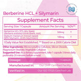 Nootropics Depot Berberine HCL + Silymarin Tablets 500mg side view