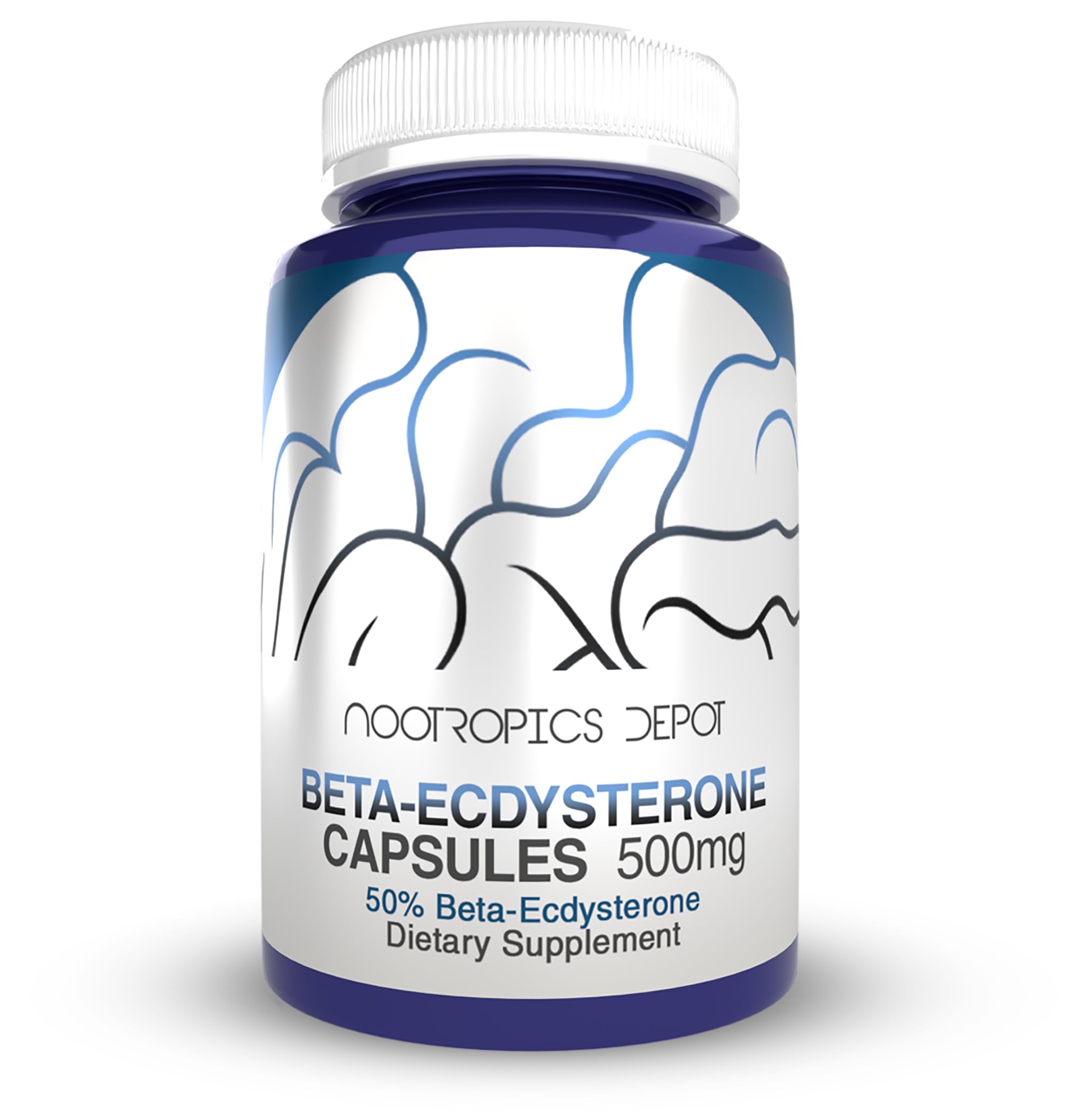Nootropics Depot Beta-Ecdysterone 50% Extract capsule close-up