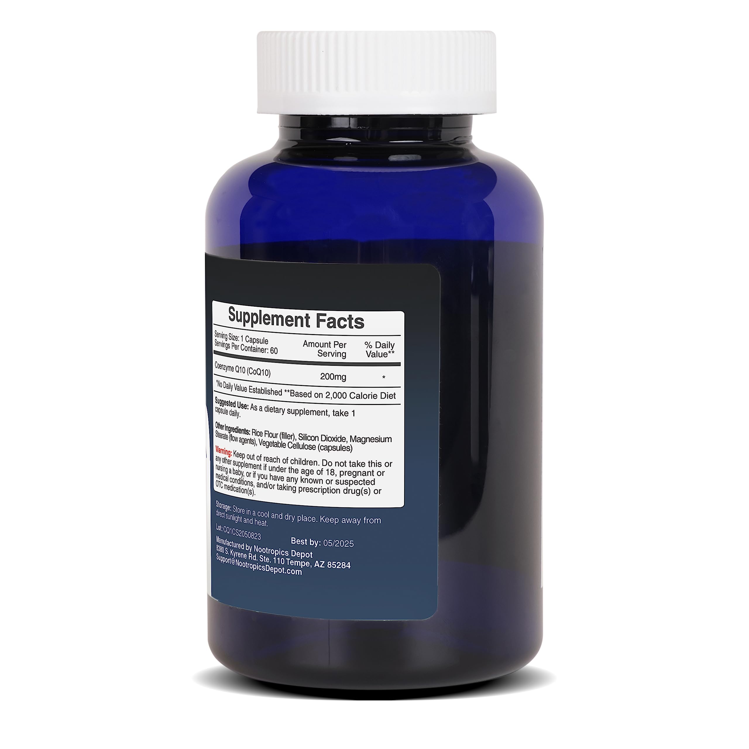 Nootropics Depot CoQ10 Supplement 59g capsule close-up