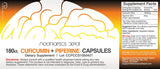 Nootropics Depot Curcumin Extract Supplement side view showing label